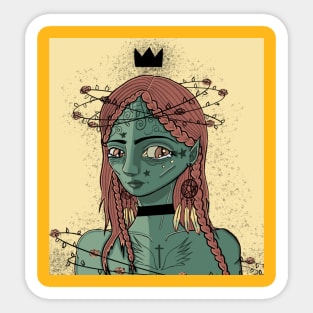 GREEN QUEEN Sticker